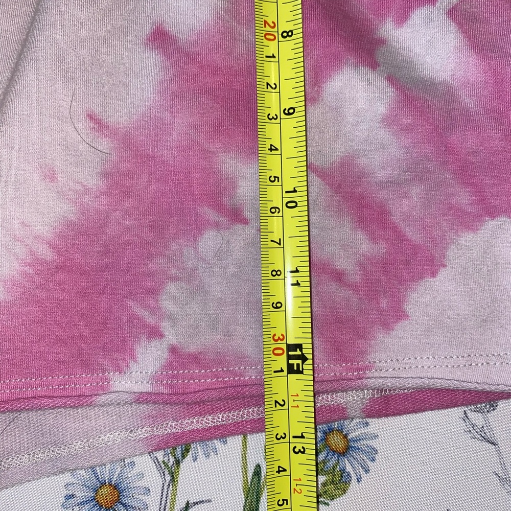 JoyLab French Terry Shorts with Pockets sz M- Pink Tie-Dye - Picture 9 of 10